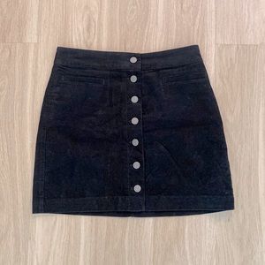 Aritzia Wilfred suede mini skirt
